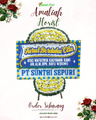 Papan Bunga Duka di Bunga Mas