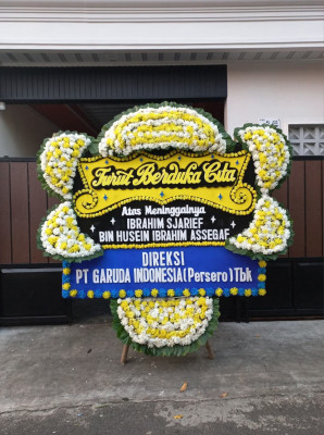 Papan Bunga Duka di Bunga Mas